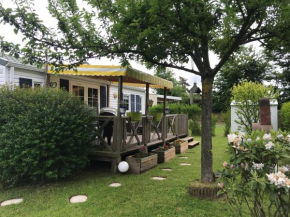 Mobile-home dans camping